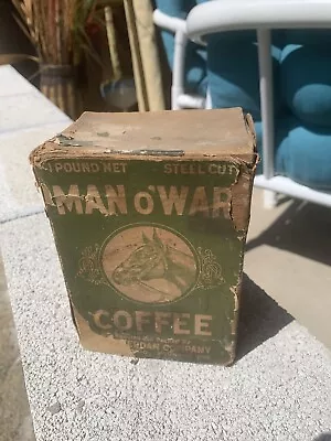 Vintage Man O’War Horse Coffee Box • $99