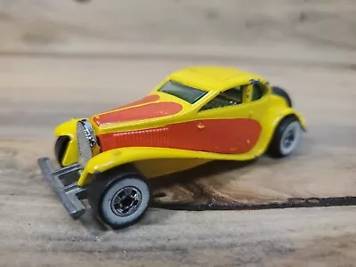 RARE Hot Wheels 1937 Bugatti Street Rod Yellow White Wall VINTAGE 1980 S280 • $8