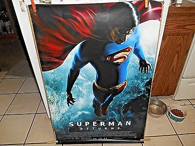 Superman Returns 2006 Original Double Sided Lobby Wall Poster 27  X 40   • $19.95