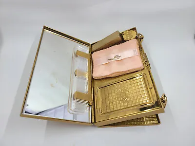 Vintage Evans Case Company Minaudiere Compact Cigarette Case Clutch • $150