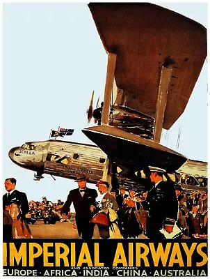 9791.Imperial Airways.Giant Plane Taking Off.POSTER.decor Home Office Art • £49.17