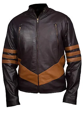 £56.70 • Buy X-Men Wolverine Logans XO Replica Leather Jacket Vintage Biker Style BNWT