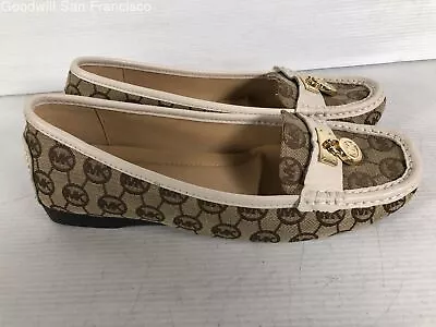 Michael Kors Womens Multicolor Monogram Round Toe Casual Loafer Shoes Size 9M • $19.99