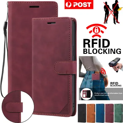 RFID Block Wallet Case Cover For Samsung Galaxy S24 S23 S22 S21 Plus Ultra Note • $13.39