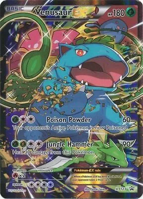 Heavy Play X 1 Venusaur EX - XY123 - Full Art - Holo Black Star Promos: XY • $35.99