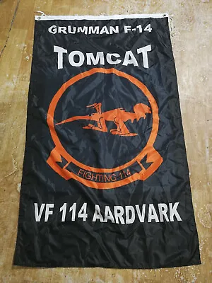 USN VF-114 Aardvark  3x5 Ft Flag Banner Grumman F-14 Tomcat • $9.99
