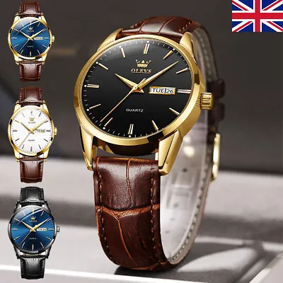 £11.44 • Buy Mens Watches Gents Casual Leather Strap Quartz Analogue Wrist Watch Fashion Gift