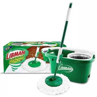 NEW Libman Microfiber Wet Tornado Spin Mop And Bucket Floor Cleaning System • $32