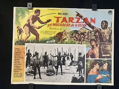 1968~Tarzan And The Jungle Boy~MIKE HENRY~ALIZA GUR~ Original Mexican Lobby Card • $24.99