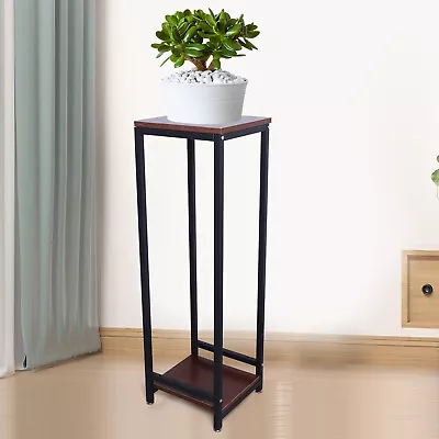 Yard Flower Pot Holder Indoor /Outdoor 37.4 Inch Metal Plant Stand Tall Pedestal • $45.60