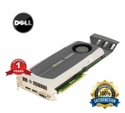 Dell Nvidia Quadro 5000 2.5GB GDDR5 Video Graphics Card YMYKM PCI Express DVI-DP • £61.93