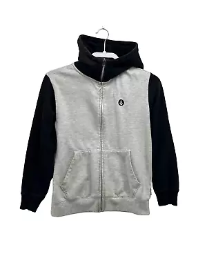 Volcom Youth? Full Zip Hoodie Gray Blue Hooded  Sweatshirt • $14.40