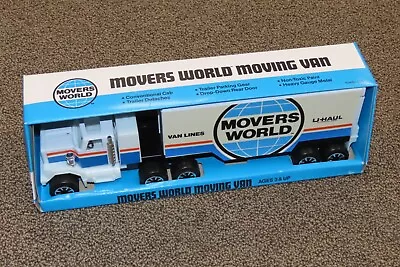 Vintage Movers World Moving Van U-Haul Toy Truck NiB Clover Toys FREE SHIP 1/64 • $38.99