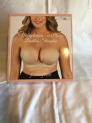 Fashion Forms Voluptuous U-Plunge Backless Bra - Nude (DDD) • $6.99