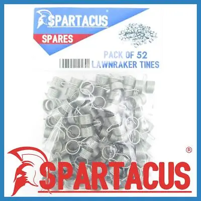 Spartacus 52 X Lawn Raker Tines Tynes To Replace Qualcast F016T47920 Scarifier • £28.99