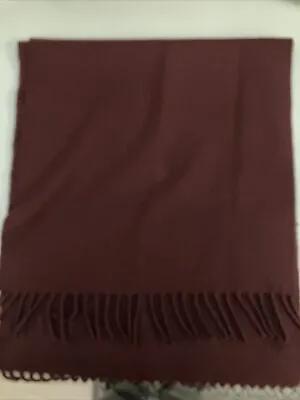 100% Vicuna Scarf In Maroon • $500