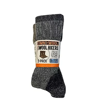 Omni Wool Unisex Merino Wool Multi-Sport Warm Hikers Hunting Socks 3 Pairs • $18.99