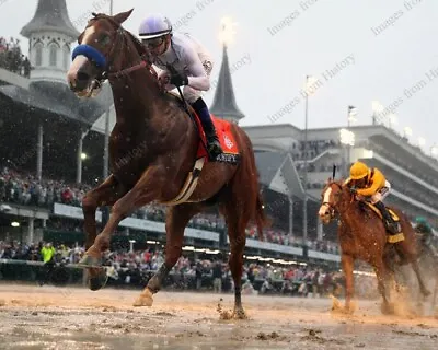 8x10 Print Mike Smith Rides Justify To Win 144th Running Kentucky Derby 2018 #MS • $14.99