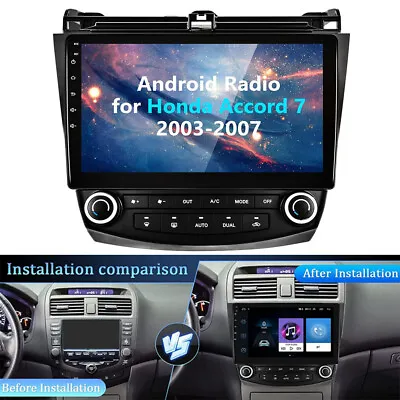 $139.99 • Buy 10'' For Honda Accord 7 2003-2007 Android 10 GPS Navi Car Radio Stereo Bluetooth