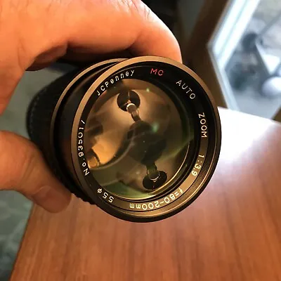 CANON FD MOUNT JC Penny 80mm - 200MM F3.9 MC Manual Focus  Lens For F-1 A-1 AE-1 • $25