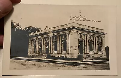 Rppc Post Office Marshalltown Iowa Vintage Real Photo Postcard 1910 • $7.90