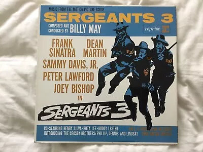 £25 • Buy Sergeants 3 Ost Lp 1962 Billy May / Rat Pack Laminated Flipback