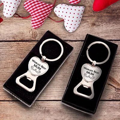 Mothers Day Worlds Best MUM NAN GRANDMA Engraved Keyring Bottle Opener Gift Box • $4.99