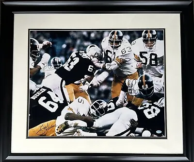 Steel Curtain Steelers Signed 16x20 Photo Framed Mounted Memories COA • $349