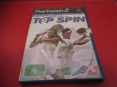 $10 • Buy Sony Playstation 2 Top SPin Tennis  Cd Dvd Video Game RARE COLLECTABLE
