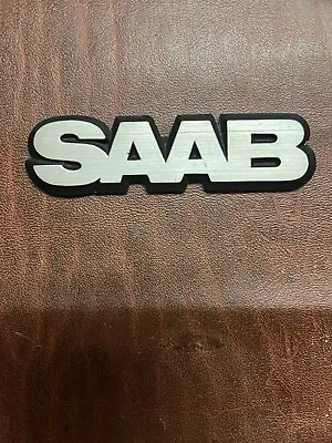 Saab CLASSIC 900 OEM SMALL  SAAB  Vintage Side Hood Emblem Badge METAL  • $16
