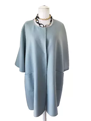 🌟MARINA RINALDI  Cape Coat  In WOOL Blend  Plus Size 27-Usa 18W_It56_ De48_Uk22 • $299