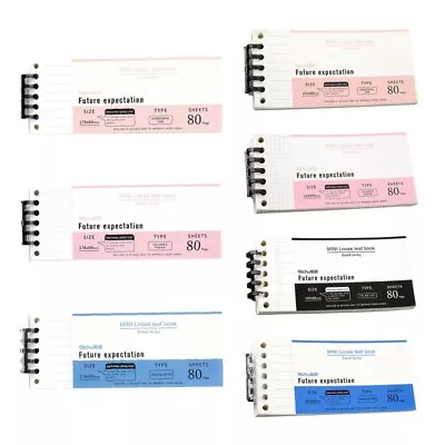 Refill Note Papers With 5-hole Binder Clip For B5 Notepad Notebook 80 Sheets • $17.18