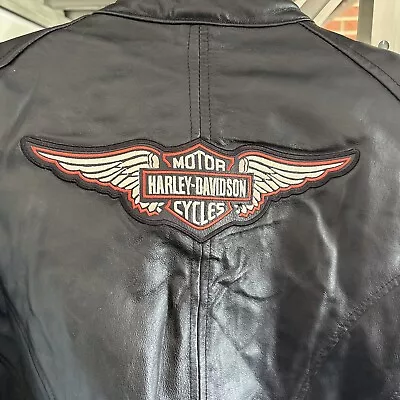 Genuine Harley-Davidson Women’s Leather Jacket. Size L Tall. As New. • $175