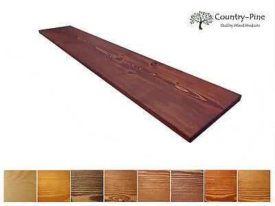 £30.95 • Buy 15cm - Redwood Floating Shelf / Shelves  **6 Oil Colours** Rustic Solid Timber