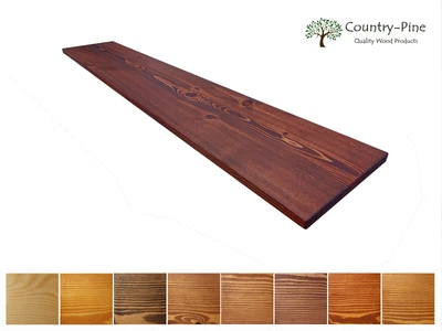 £30.95 • Buy 15cm - Redwood Floating Shelf / Shelves  **6 Oil Colours** Rustic Solid Timber