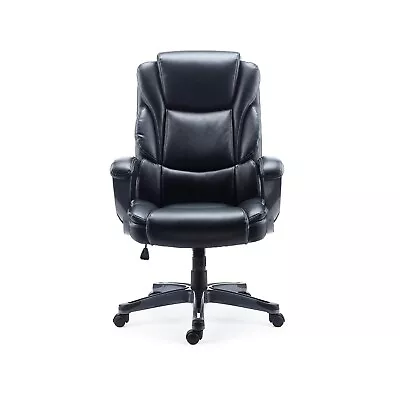 Staples Mcallum Bonded Leather Managers Chair Black 51473 • $158.98