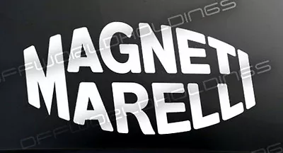 MAGNETI MARELLI Sticker Decal Factory Accurate F1 WRC MotoGP SBK Rally  • $4.99