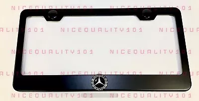 3D Mercedes Benz AMG Stainless Steel Black Finished License Plate Frame • $23.99