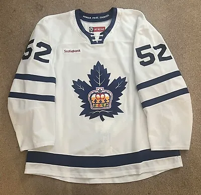 Martin Marincin 2020-2021 Game Worn & Used Toronto Marlies Jersey - 58 - LOA • $199