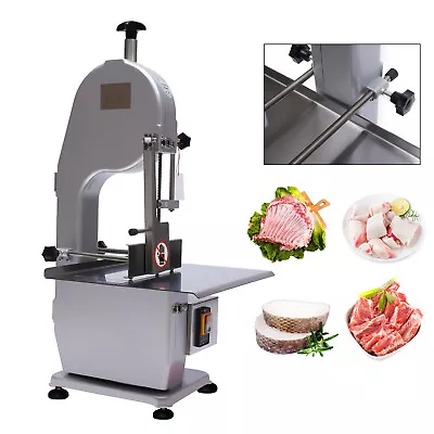 1500W Electric Meat Bone Saw Machine Meat Bone Cutter Band Cutter W/2 Saw Blades • $381.90