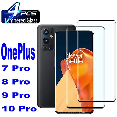 4 Pcs Screen Protector For OnePlus 10 9 8 Pro Nord 2 CE N10 N100 Tempered Glass • $16.05