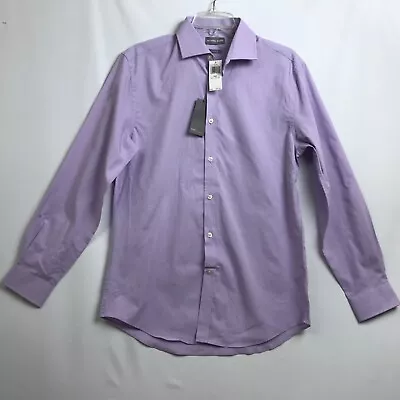 Michael Kors Slim Fit Dress Shirt Mens Medium 15.5 Purple NEW • $25.46