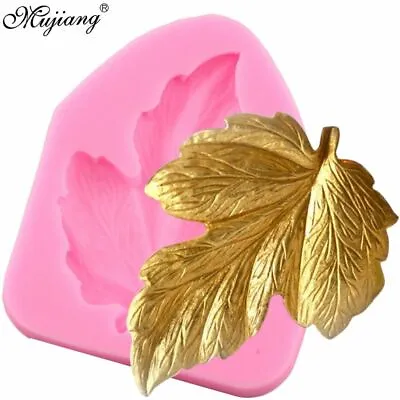 Large Leaf Silicone Mold Leaves DIY Cake Decorating Tools Candy Chocolate Moulds • $14.80