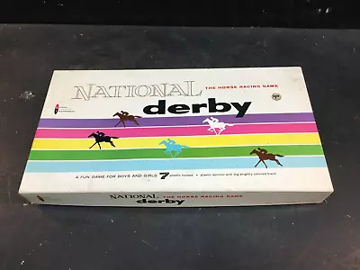 Vintage 1962 National Derby The Horse Racing Board Game Track Gambling Game • $42.49