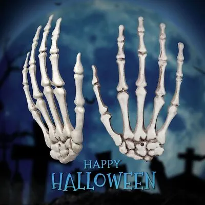 Halloween Decoration Realistic Life Size Skeleton Hands Plastic Fake Human Hand • $7.99