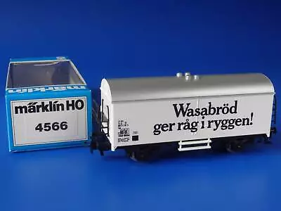 MARKLIN H0 - 4566 - Refrigerator Car: SJ - Wasabröd // BOX - LN • $14.95