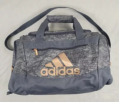 Adidas Defender 4 Small Duffel Bag Heather Gray Pink • $25