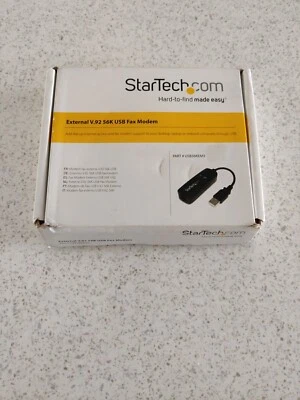 £29.99 • Buy StarTech 56K USB Dial-up And Fax Modem V.92 External Hardware Based USB