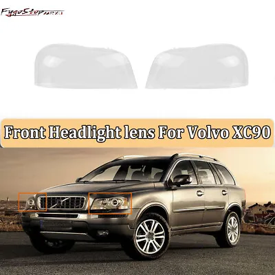 For Volvo XC90 2006-2014 Front Headlight Headlamp Clear Lens Cover Left & Right • $85.50