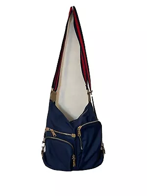 Urban Expression Navy Vegan Nylon Portal Medium Size Crossbody Bag • $15.99